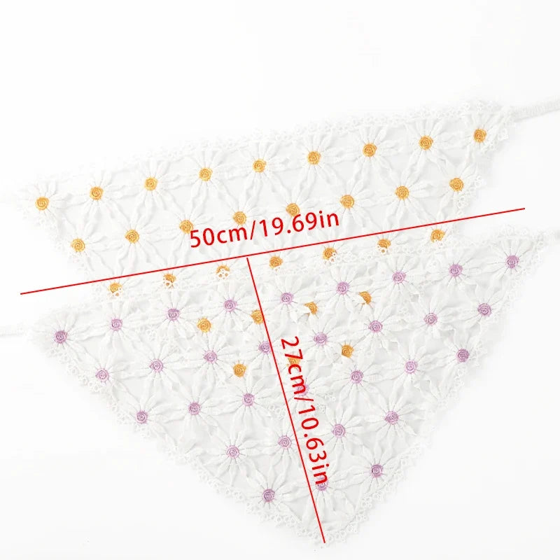 Daisy triangle headscarf measurement guide