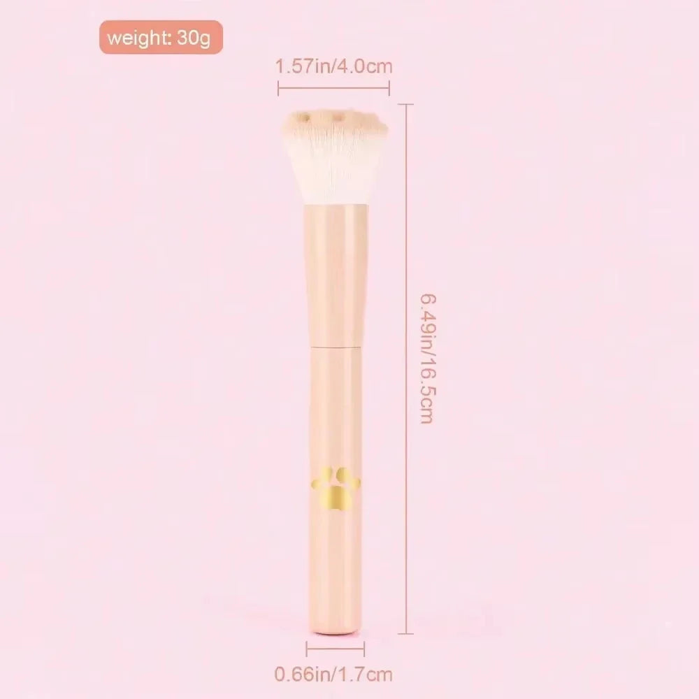 Pink Cat Paw Makeup Brush