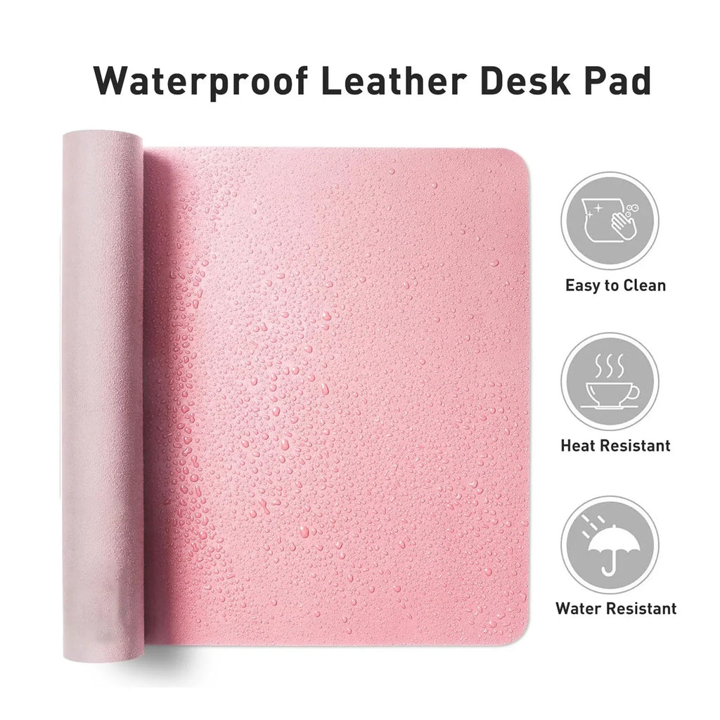 Pink Strawberry Bow Desk Mat